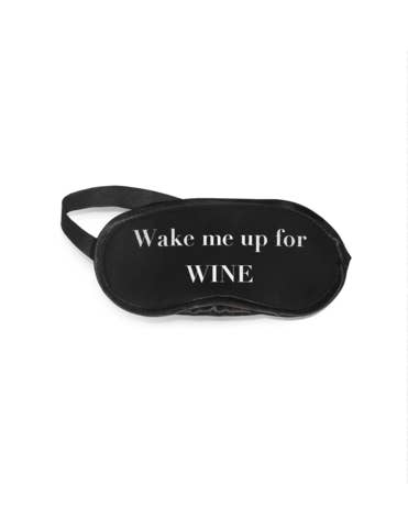 Wake Me Up for Wine Eye Mask