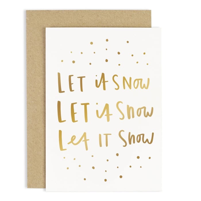 Let It Snow Greeting Card