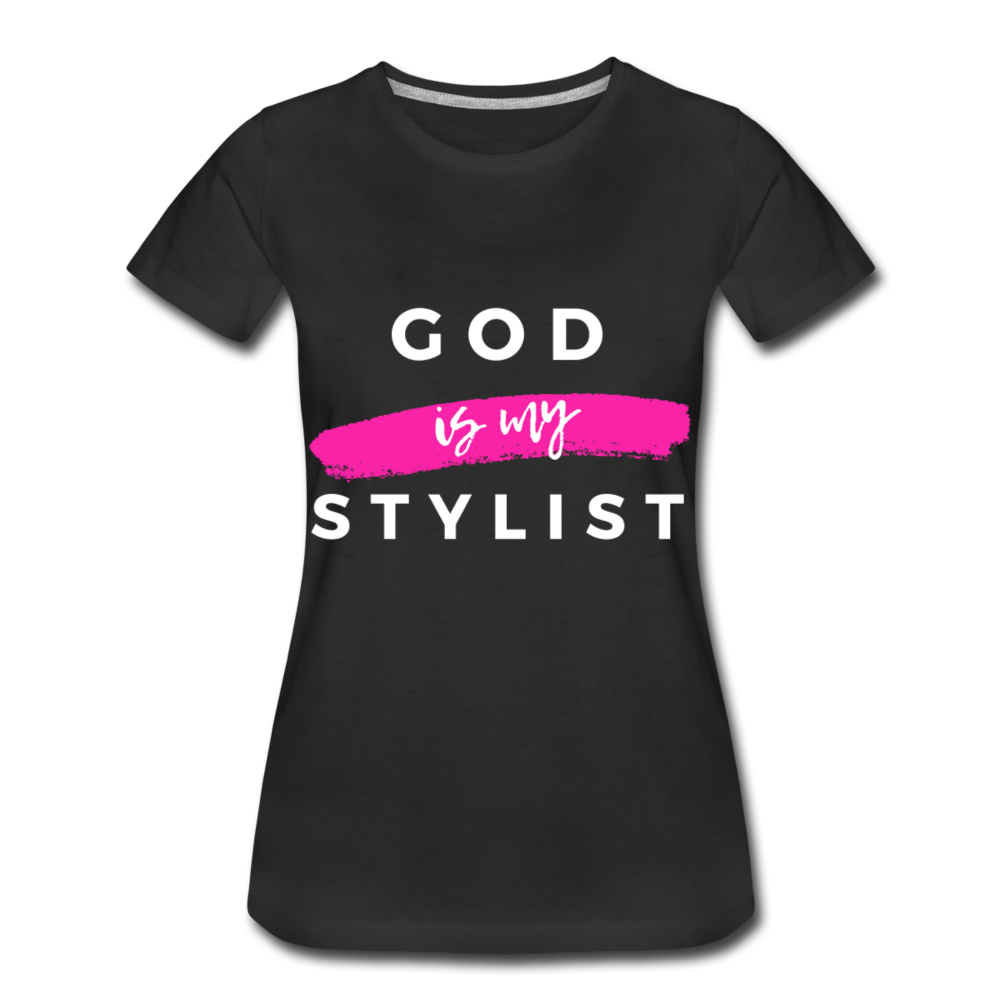 God is My Stylist (Black) - black